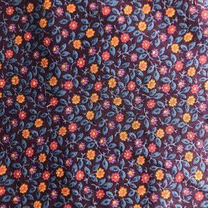 🛒 $18 Quilt Cotton Fabric Material - 2 3/8 yards Eggplant Purple Calico #383